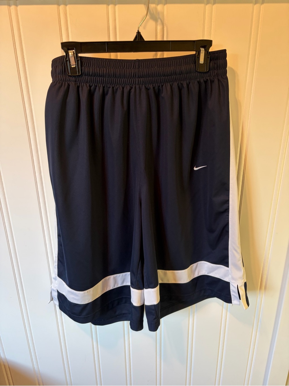 Vintage 90s Nike Team Basketball Shorts Navy Blue White Size 3XL Baggy Y2K